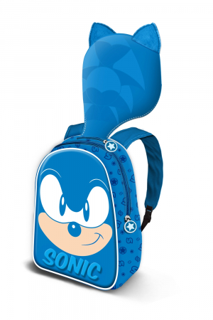 Super Reduceri -30%  Use code MEGA30 - Ghiozdan gradinita Sonic cu gluga