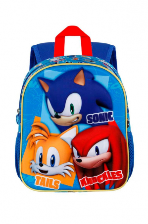 Super Reduceri -30%  Use code MEGA30 - Ghiozdan gradinita 3D Sonic the Hedgehog Trio