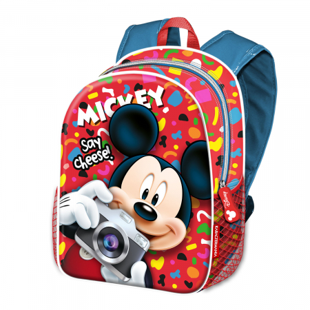 Super Reduceri -30%  Use code MEGA30 - Ghiozdan, Mickey Mouse Say Cheese, 31 x 39 x 15 cm