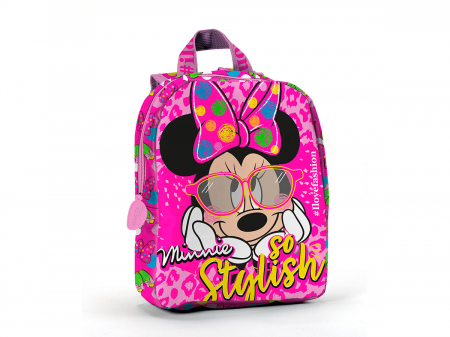 Ghiozdan Minnie Mouse so stylis, 22 x 27 x 8.5 cm