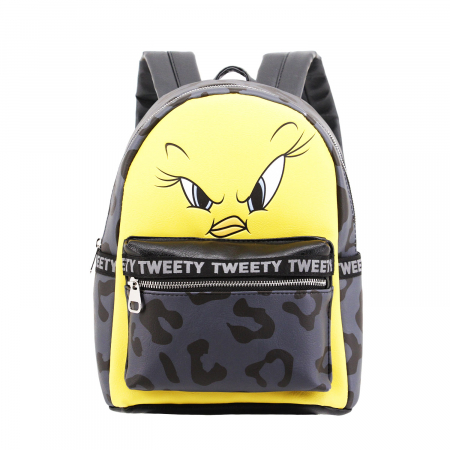 Ghiozdane si genti - Ghiozdan Tweety Yellow Fashion Tweety Trouble, 24 X 32 X 14 cm