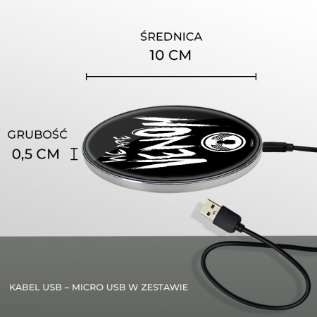 Incarcator wireless Fast Charge Marvel Venom [6]