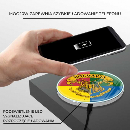 Incarcator wireless Fast Charge Harry Potter Hogwarts [3]