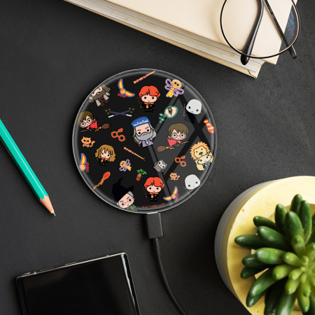 Incarcator wireless Fast Charge Harry Potter Charms [3]