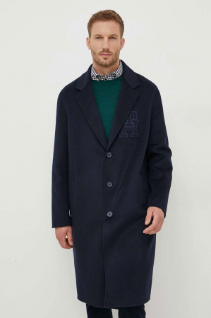 Paltoane barbati - Palton de lana Tommy Hilfiger MW0MW32795