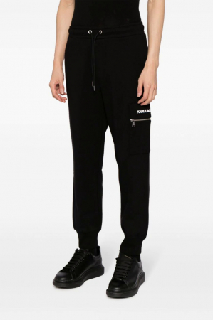 Pantaloni sport barbati - Pantaloni sport Karl Lagerfeld cu buzunar 3D