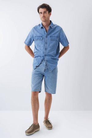 Camasi barbati - Camasa barbati de blugi Salsa Jeans 21004861830