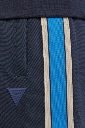 Pantaloni sport Guess cu pensa si benzi laterale contrastante [2]