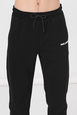 Pantaloni de trening Karl Lagerfeld cu banda in talie cu snur de ajustare [4]