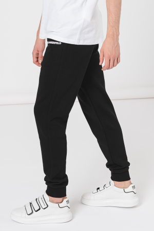 Pantaloni de trening Karl Lagerfeld cu banda in talie cu snur de ajustare [2]