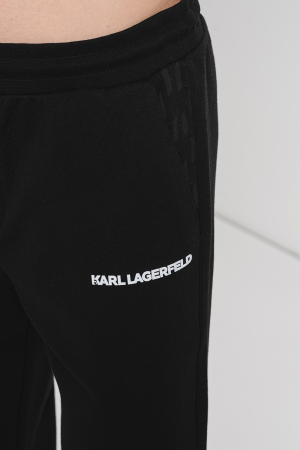 Pantaloni de trening Karl Lagerfeld cu banda in talie cu snur de ajustare [6]