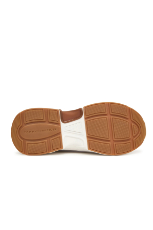 Pantofi dama Tommy Hilfiger FW0FW09204 alb cu auriu chunky runner din piele [5]