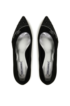 Pantofi pumps dama Karl Lagerfeld KL32712 negri cu toc si aplicatii stralucitoare [3]