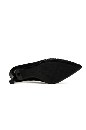 Pantofi pumps dama Karl Lagerfeld KL32712 negri cu toc si aplicatii stralucitoare [5]