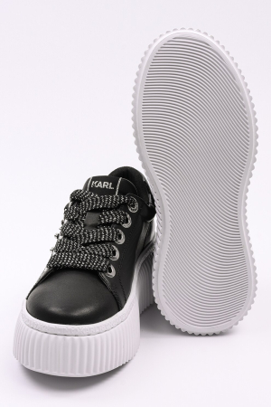 Pantofi dama Karl Lagerfeld KL42376A din piele neagra cu talpa platforma alba [2]