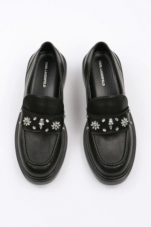 Pantofi loafer Karl Lagerfeld din piele cu strasuri [4]