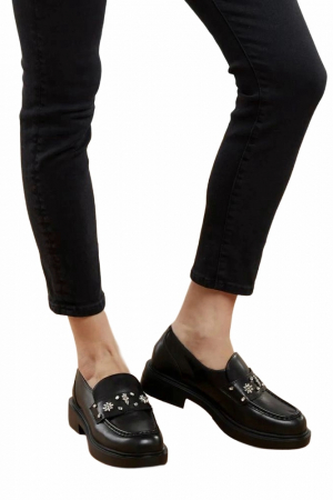 Pantofi loafer Karl Lagerfeld din piele cu strasuri [2]