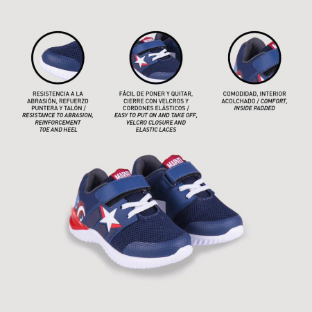 Pantofi sport cu luminite Capitan America, model 2300004696 [2]