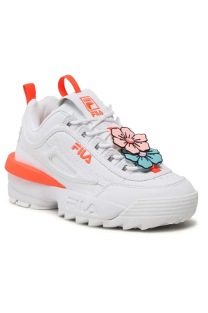 Pantofi sport de piele ecologica Fila cu aspect masiv Disruptor Flower [3]