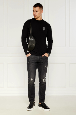 Pantofi sport Karl Lagerfeld din piele cu aspect de piele de crocodil [2]