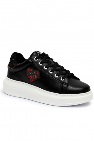 NOUTATI - Karl Lagerfeld Heart of Karl sneakers with logo and rhinestones