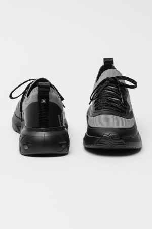 Pantofi sport K/Kite Run Karl Lagerfeld KL54616 gri negri cu talpa usoara [6]