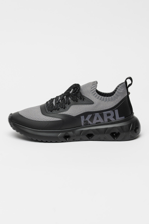 INCALTAMINTE - Pantofi sport K/Kite Run Karl Lagerfeld KL54616 gri negri cu talpa usoara