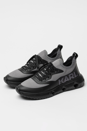 Pantofi sport K/Kite Run Karl Lagerfeld KL54616 gri negri cu talpa usoara [2]