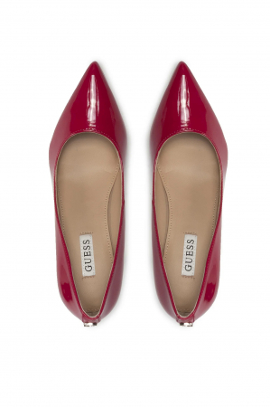 Pantofi stiletto Guess de piele ecologica cu aspect lacuit [4]
