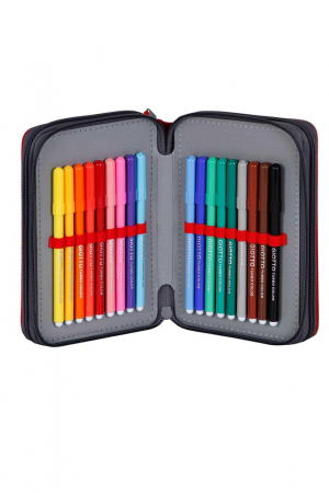 Pencil case Spiderman Rain, Equipped, 3 compartments, 43 pieces [5]
