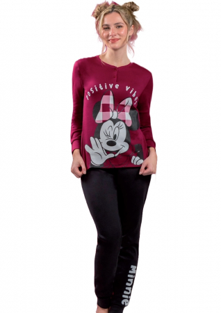 Pijamale dama - Pijama bumbac dama Disney Minnie DYD6248