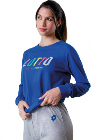 Pijamale dama - Pijama bumbac dama Lotto LP5136