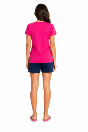 Pijama dama Lotto LP5242 roz bleumarin set 2 piese din bumbac [1]