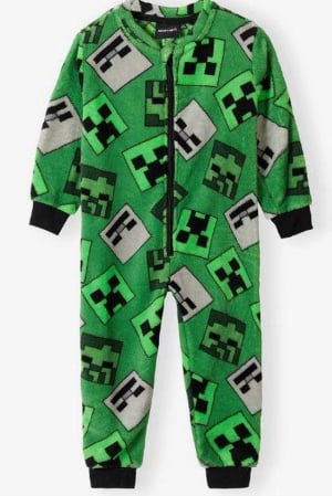 Pijamale copii - Pijama tip salopeta pentru copii Minecraft