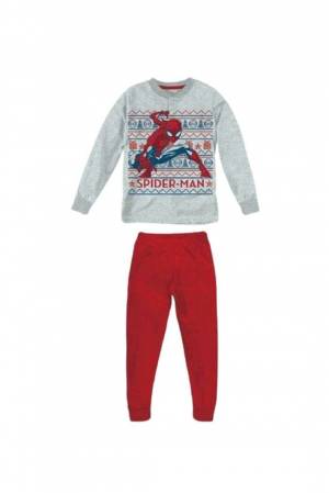 Pijamale copii - Pijamale baieti cu tematic de Craciun Spiderman