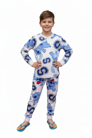 Pijamale copii - Pijamale copii Disney Stitch DY40M7626 din bumbac
