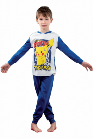 Pijamale copii - Pijamale lungi Pokemon Pikachu PM40M4232
