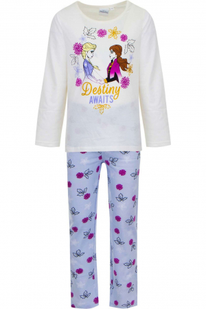 Super Reduceri -30%  Use code MEGA30 - Pijamale lungi Frozen TH2048,culoare Alb, 8 ani
