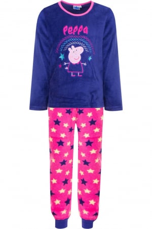 Pijamale copii - Pijamale lungi Peppa Pig hs2150,culoare Violet, 8 ani