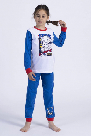 Super Reduceri -30%  Use code MEGA30 - Pijamale lungi Sonic World's faster hedgehog
