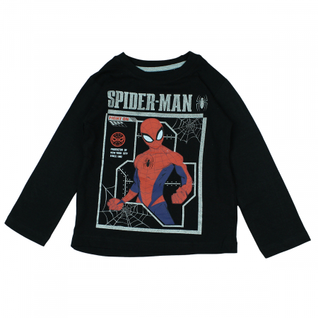 Pijamale lungi Spiderman,model 1208,Negru/Gri, 134 cm, 9 ani [2]
