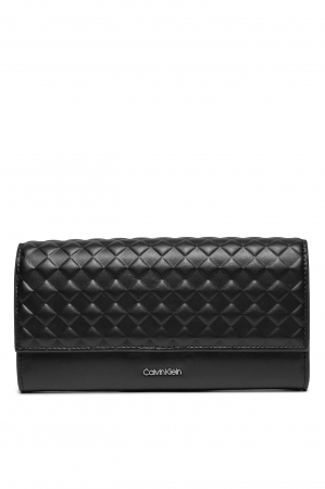 Huse telefoane - Portofel mare de dama Calvin Klein Mini Quilt Large Trifold K60K611895