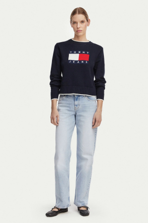 Pulover dama Tommy Jeans Intarsia Flag Badge DW0DW22316 [2]