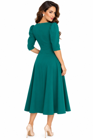 Rochie dama midi StarShinerS in clos cu umeri bufanti [1]