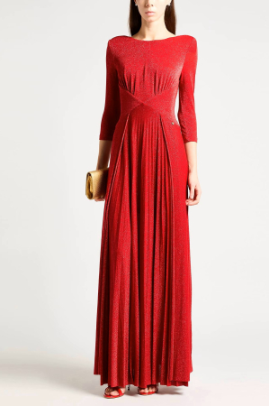 NOUTATI - Rochie maxi dama Liu Jo cu efect glitter JF3041J1923