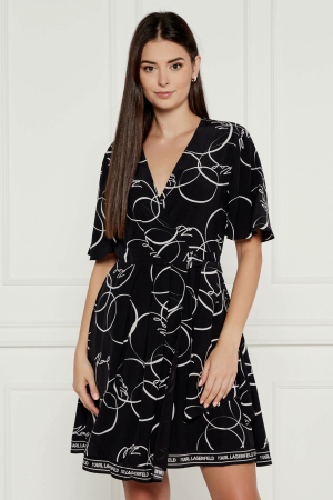 Rochii - Rochie  Karl Lagerfeld mini evazata 245W1304