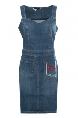 Rochii - Rochie din denim Love Moschino WVJ9101