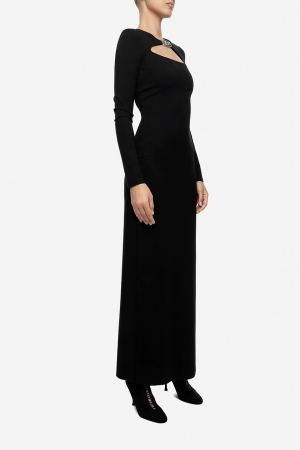 Rochie eleganta Milano cu placa metalica ovala cu D [2]
