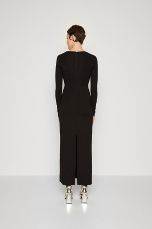 Rochie eleganta Milano cu placa metalica ovala cu D [6]