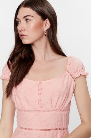 Rochie Guess cu croiala in A si dantela Sangallo [3]